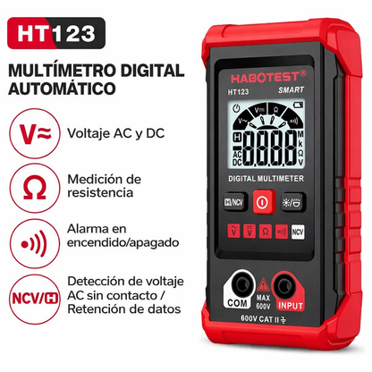Multímetro Digital Smart - Confirma en segundos si hay corriente, sin adivinar