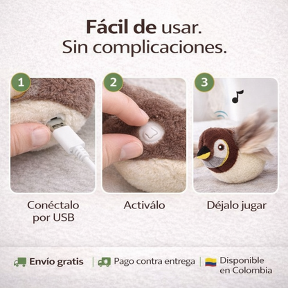BIRDTOY™ Juguete Interactivo que Activa el Instinto Natural de tu Gato