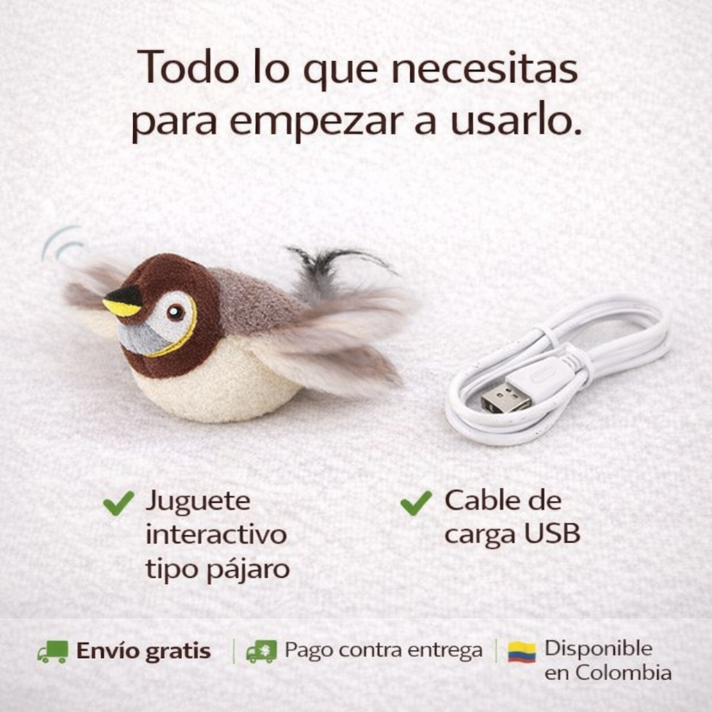 BIRDTOY™ Juguete Interactivo que Activa el Instinto Natural de tu Gato