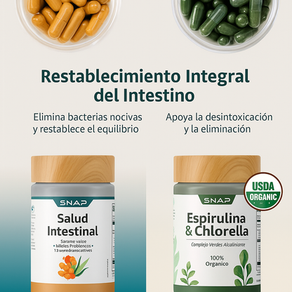 Combo Esencia Verde | Detox Natural con Spirulina & Chlorella