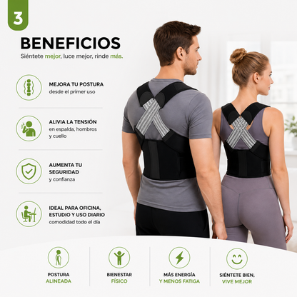 ProShape™ Corrector de Postura Premium con Elásticos Ergonómicos