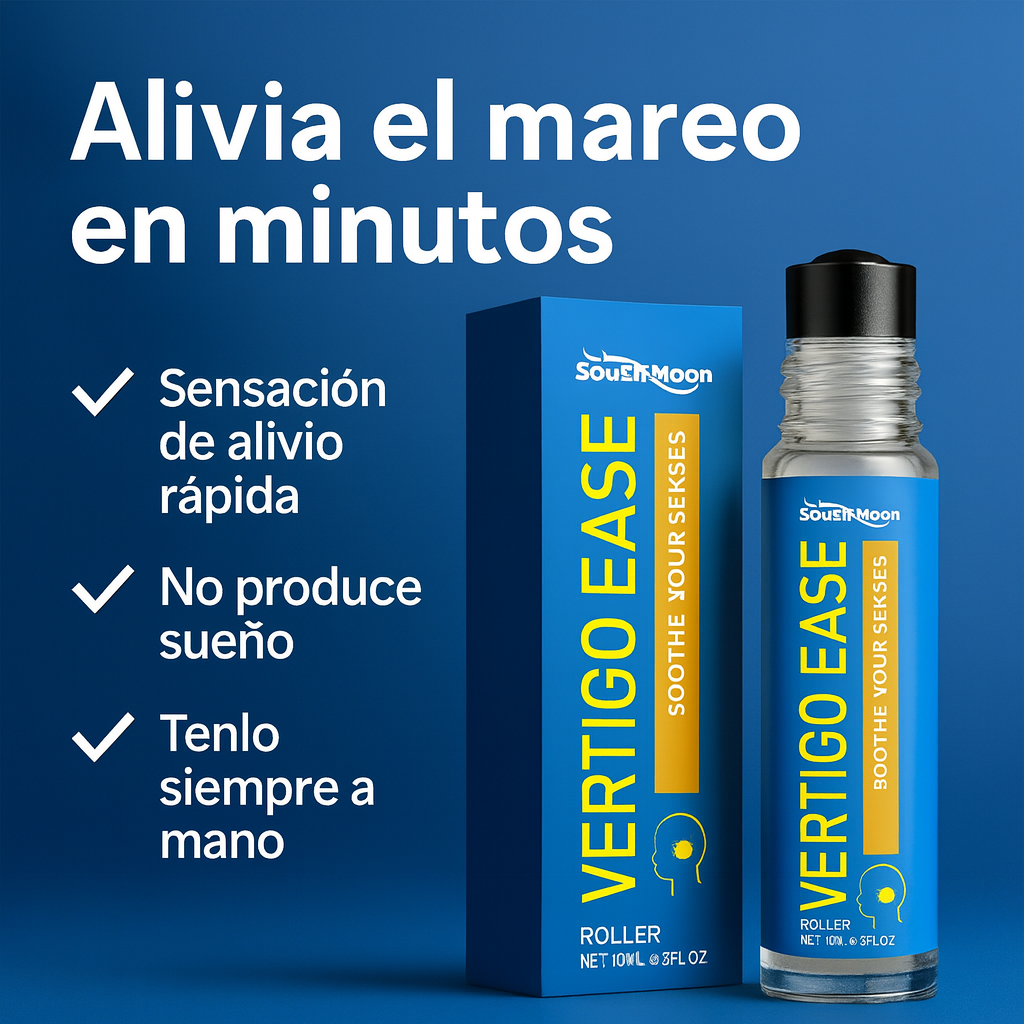 Vertigo Ease Roll-On – Alivio Natural para Mareos y Malestar en Movimiento