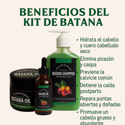 Batana Growth Kit – Fortalece, Nutre y Transforma la Apariencia de Tu Cabello