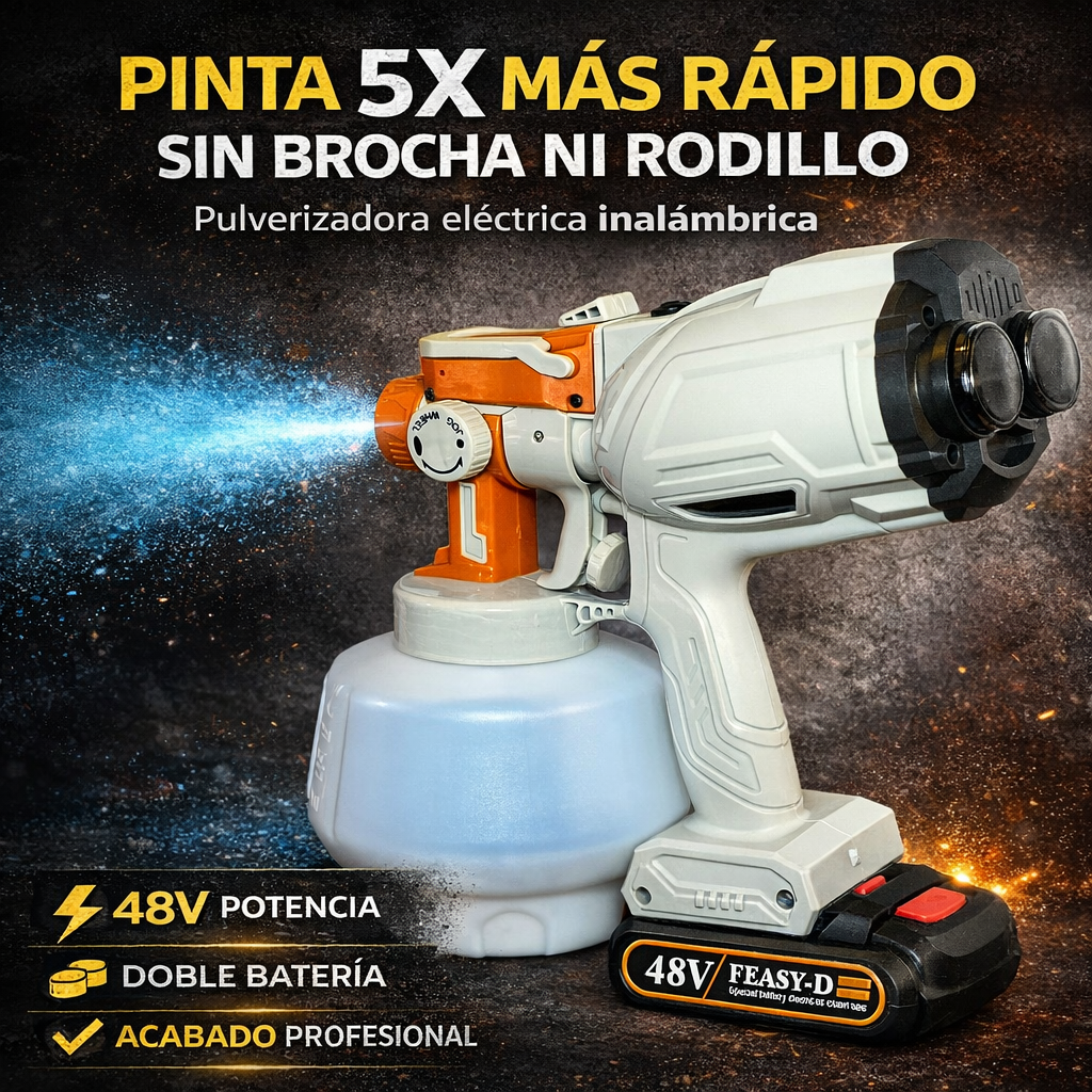 PaintPulv® Pulverizador de pintura eléctrico INALÁMBRICO