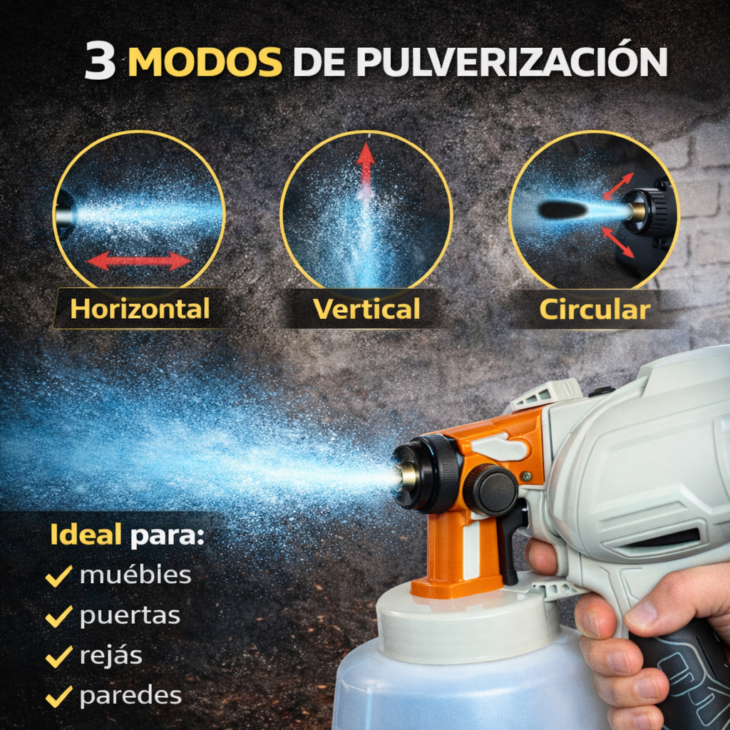 PaintPulv® Pulverizador de pintura eléctrico INALÁMBRICO