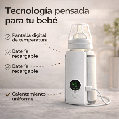 CALENTADOR DE TETEROS - Calienta la leche de tu bebé en minutos, estés donde estés.