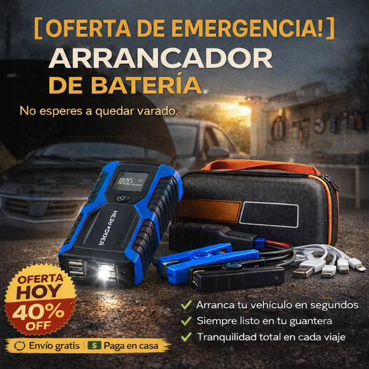 Energy™PRO - Arranca tu vehículo en segundos sin depender de cables, grúas o ayuda externa