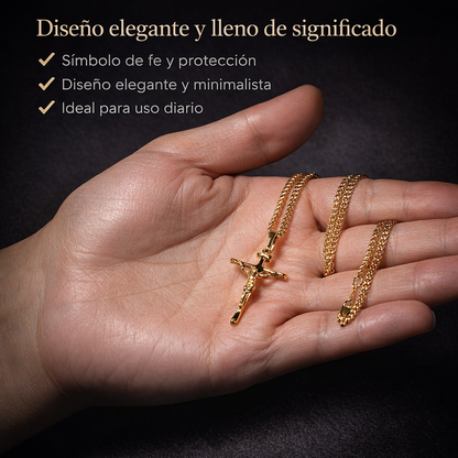 Collar de Cruz Baño Oro – Elegancia que te acompaña todos los días