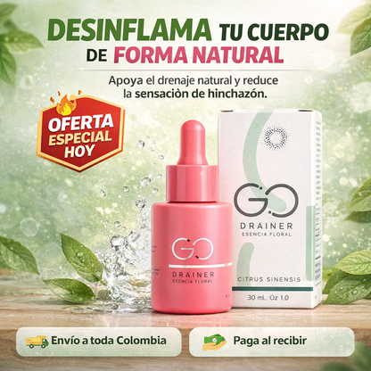 GO DRAINER®: Reduce la hinchazón y sientete más ligero en menos de 16 días