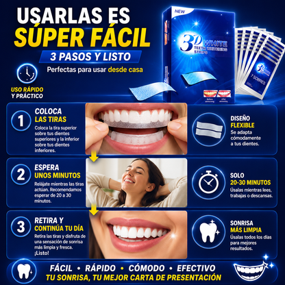 Tiras Blanqueadoras – Sonrisa Más Brillante en Minutos