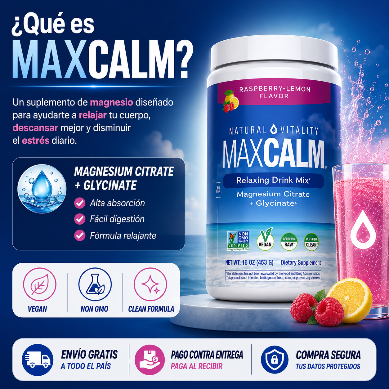 MaxCalm™ Calma mente y cuerpo naturalmente