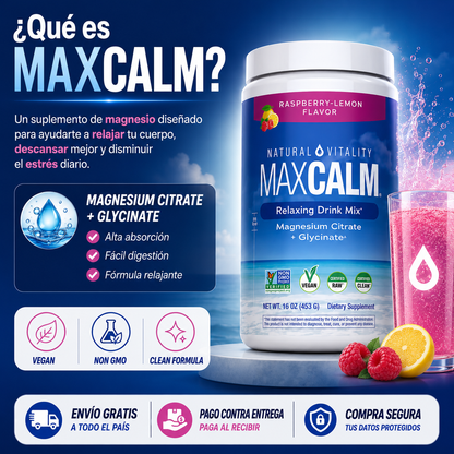 MaxCalm™ Calma mente y cuerpo naturalmente