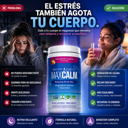 MaxCalm™ Calma mente y cuerpo naturalmente
