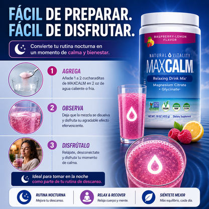 MaxCalm™ Calma mente y cuerpo naturalmente