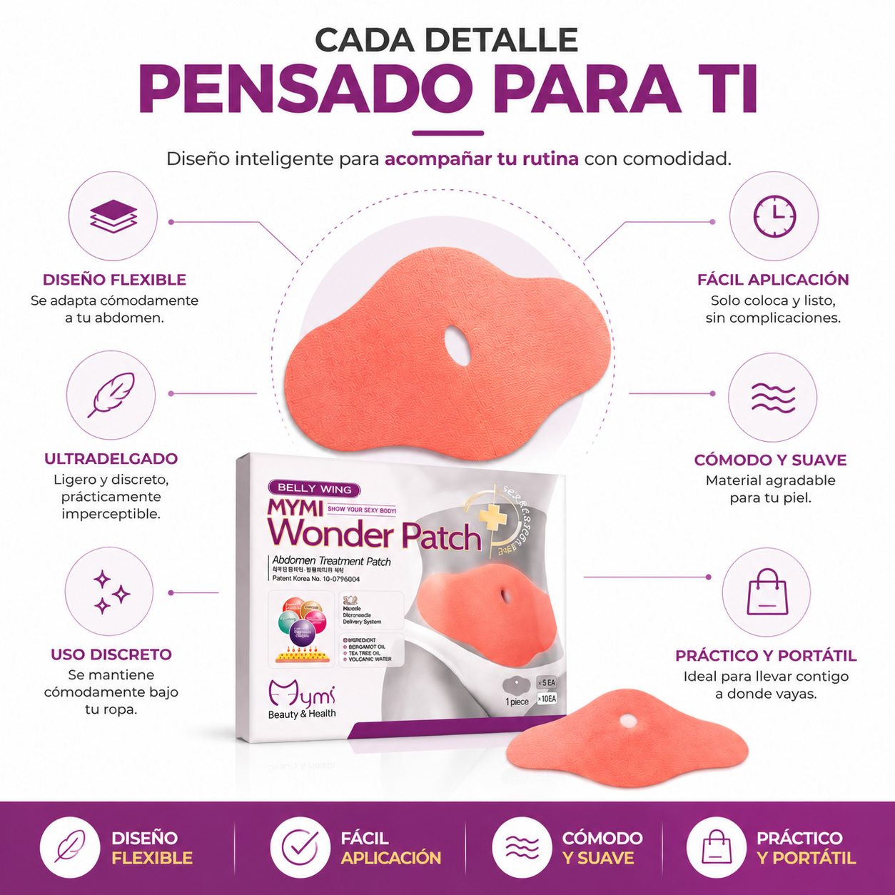 Wonder Patch™ | Parches reductores para Abdomen x5