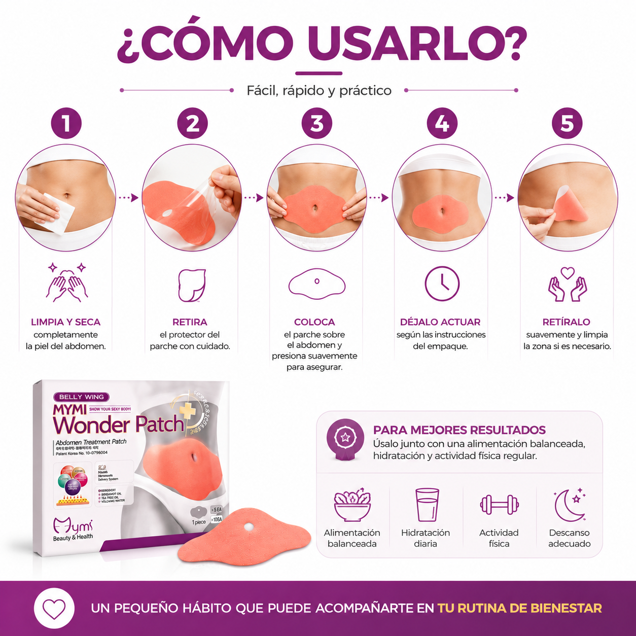 Wonder Patch™ | Parches reductores para Abdomen x5