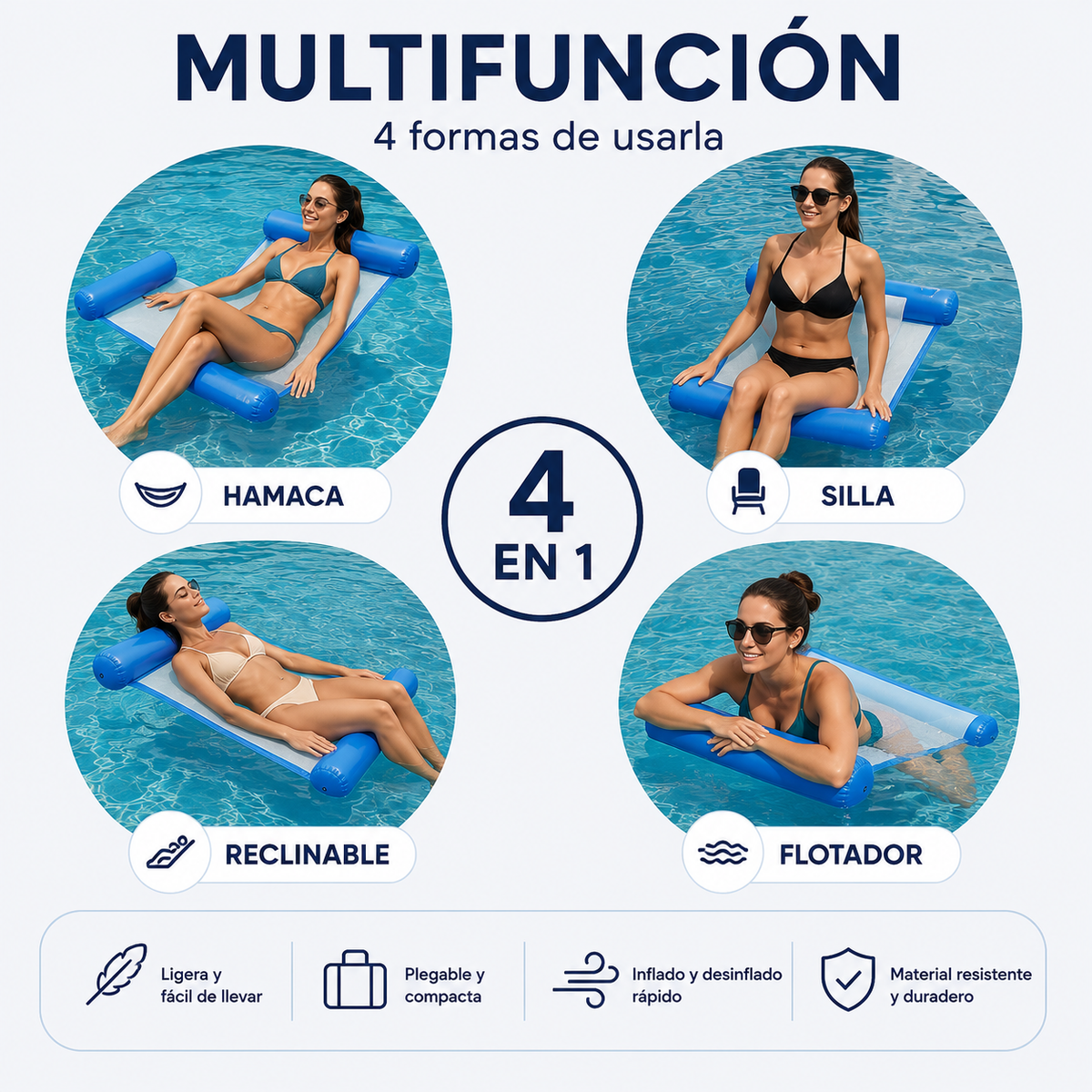 POOLY™ 🌊 Convierte Cualquier Piscina en Tu Lugar Favorito para Relajarte