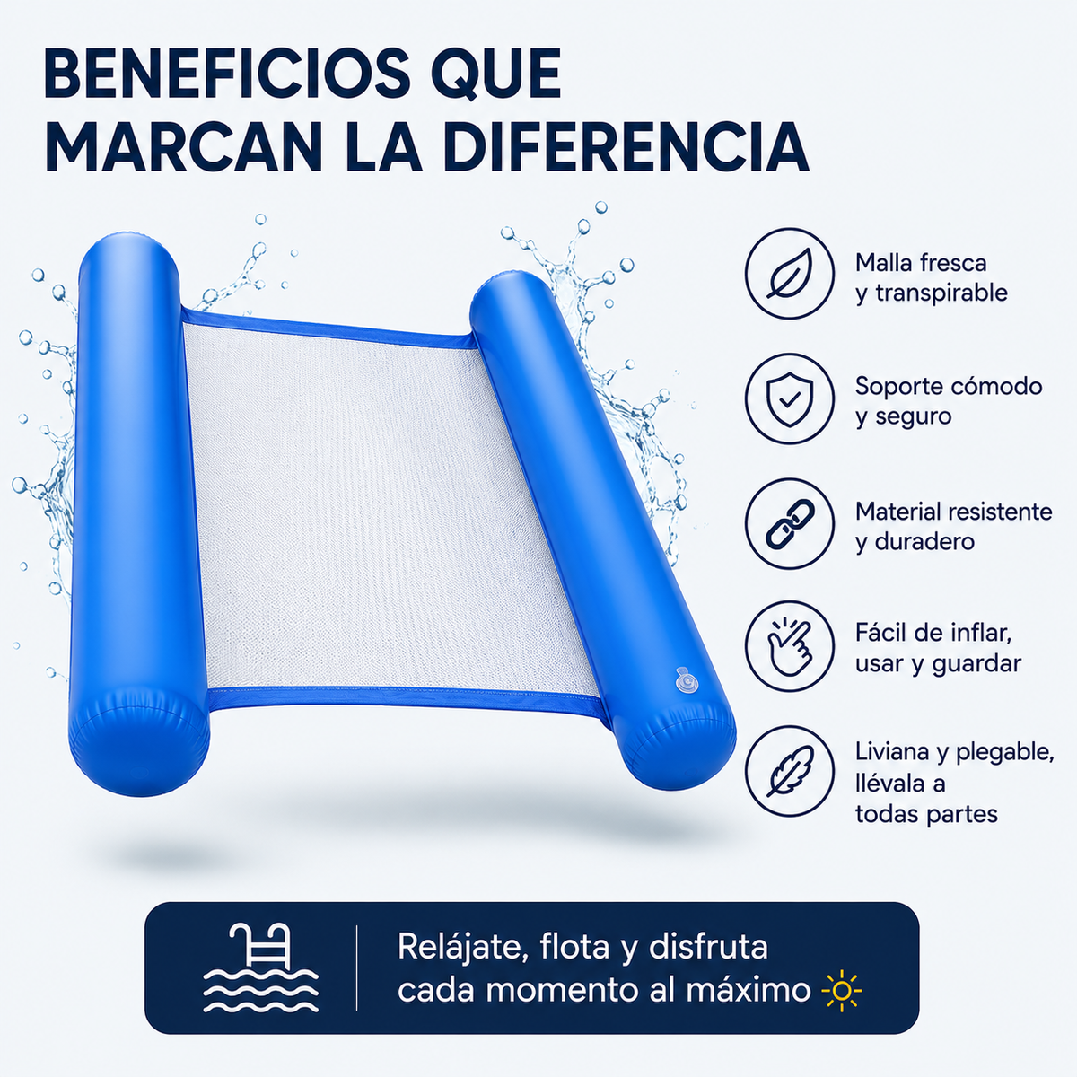 POOLY™ 🌊 Convierte Cualquier Piscina en Tu Lugar Favorito para Relajarte