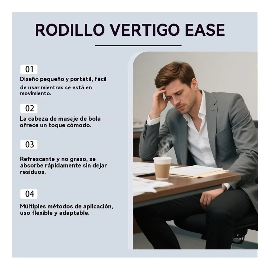 Vertigo Ease Roll-On – Alivio Natural para Mareos y Malestar en Movimiento