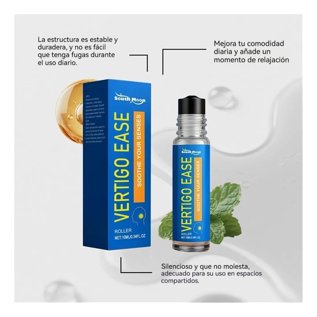 Vertigo Ease Roll-On – Alivio Natural para Mareos y Malestar en Movimiento