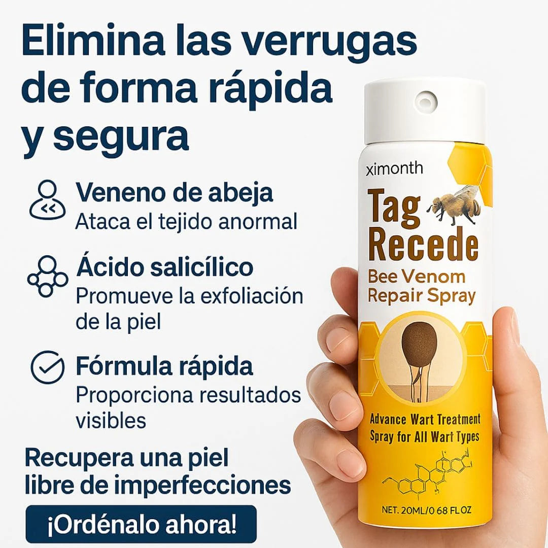 TagRecede® Spray Eliminador De Verrugas + Regalo Gratis