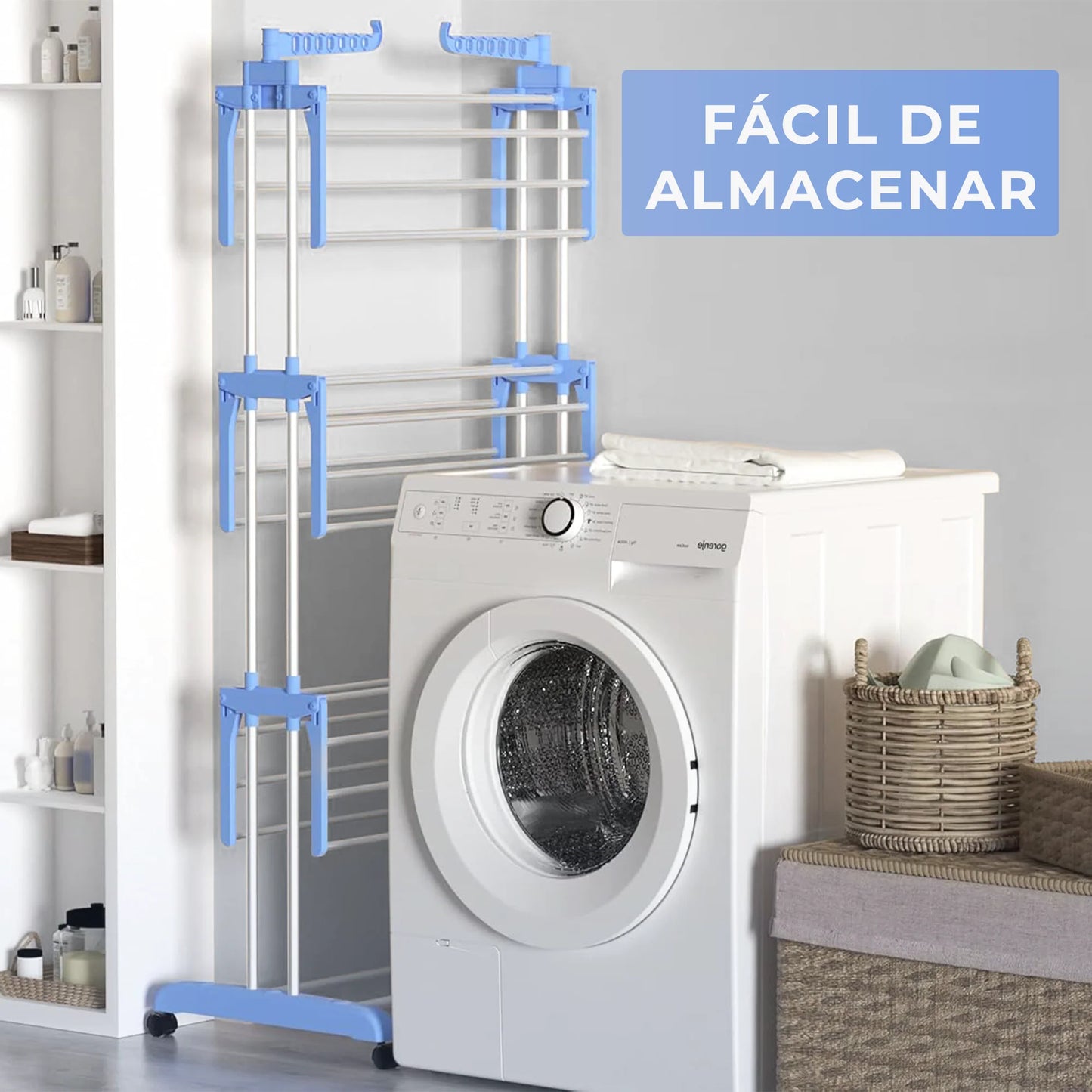 TendeX™ Seca más ropa, en menos espacio.