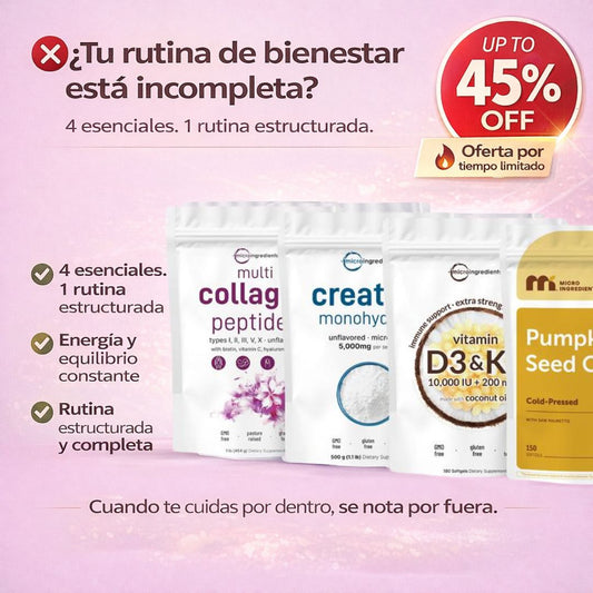 Combo micro ingredients - Rutina Completa de Bienestar 4 en 1