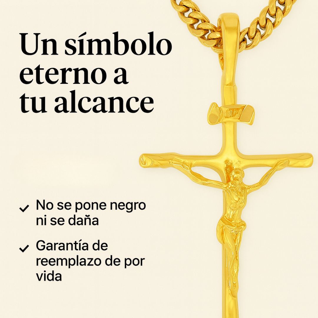 Collar de Cruz Baño Oro – Elegancia que te acompaña todos los días