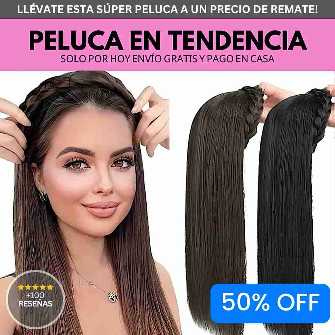 Peluca Glam Head™ con Diadema | Cabello perfecto en segundos, sin esfuerzo ni calor.