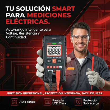 Multímetro Digital Smart - Confirma en segundos si hay corriente, sin adivinar
