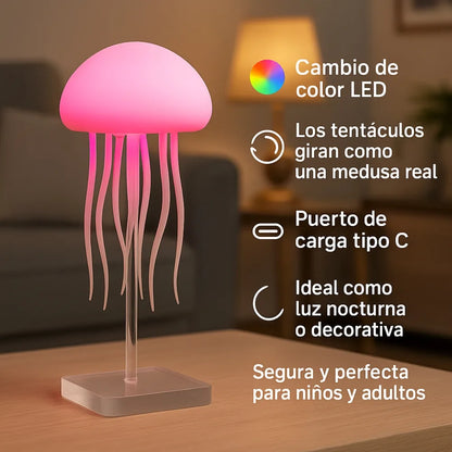 Calmaya™ Lampara de Medusa con movimiento